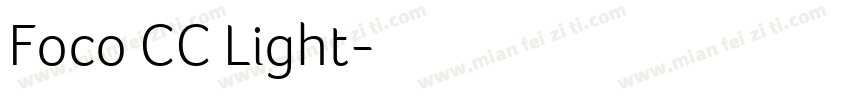 Foco CC Light字体转换